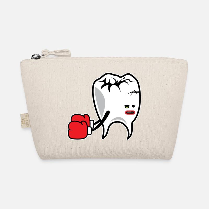 Tooth Boxer K.o. - Bio-Täschchen - Natur