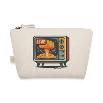 Retro TV Live Explosion - Bio-Täschchen - Natur - Vorne