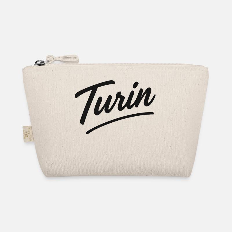 Turin Script Handlettering Bio-Täschchen