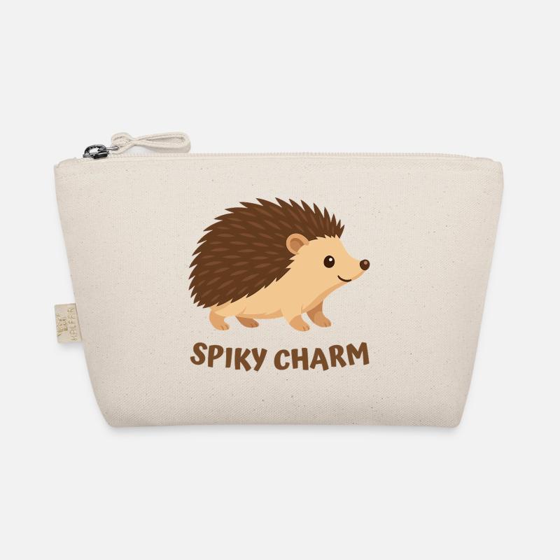 Cute Spiny Hedgehog Organic Pouch
