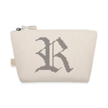 Conception typographique de lettres gothiques R - Trousse biologique - nature - Devant