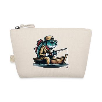 Angeln Angler - Bio-Täschchen - Natur - Vorne