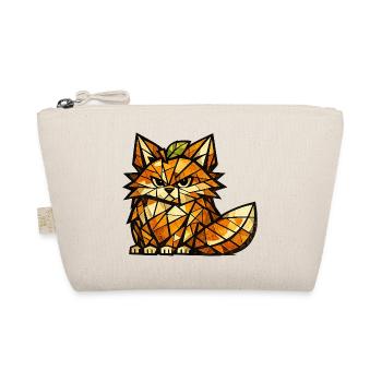 Orange Fox Cubism Version - Organic Pouch - nature - Front