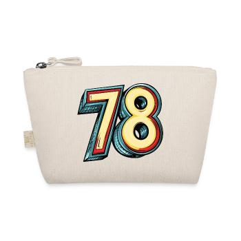 78 Number Colorful - Organic Pouch - nature - Front