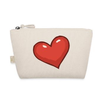 Motif de cœur ludique - Trousse biologique - nature - Devant