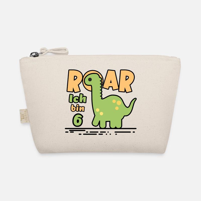 6. Geburtstag Dinosaurier Bio-Täschchen