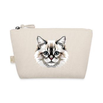 Ragdoll Katze Ragdollkatze Cat Süße Ragdoll Katzen - Bio-Täschchen - Natur - Vorne