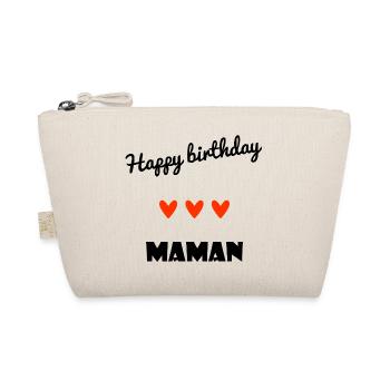 HERZLICHEN GLÜCKWUNSCH ZUM GEBURTSTAG. HERZLICHEN GLÜCKWUNSCH ZUM GEBURTSTAG. MAMA. MUTTER. - Bio-Täschchen - Natur - Vorne