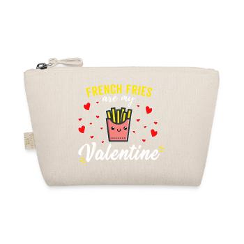 French Fries Are My Valentine Funny Kawaii - Organic Pouch - nature - Front
