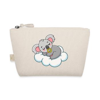 Bébé Koala rêveur sur nuage pastel - Trousse biologique - nature - Devant