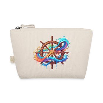 Colour waves on the steering wheel - Organic Pouch - nature - Front