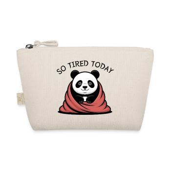 Panda Cuddle Dream Under Blanket - Organic Pouch - nature - Front