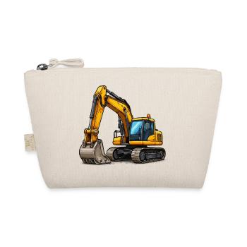 Gelber Bagger - Bio-Täschchen - Natur - Vorne