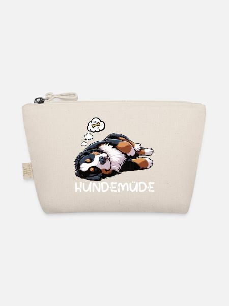 Hundemüde Berner Sennenhund Sennenhunde Berner - Bio-Täschchen - Natur - Vorne
