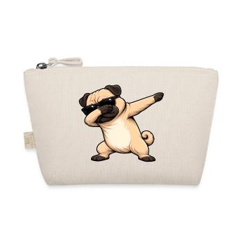 Dabbing Pug - Organic Pouch - nature - Front