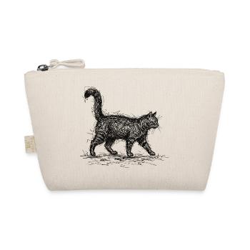 Croquis de chat – Design minimaliste de chat - Trousse biologique - nature - Devant
