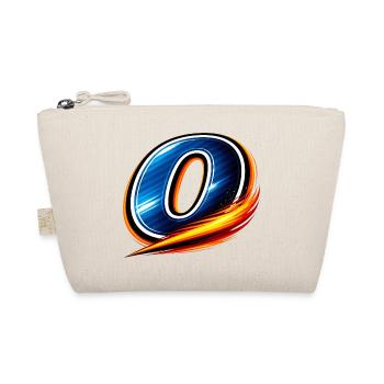 Stylish number 0 motif in a sporty look - Organic Pouch - nature - Front