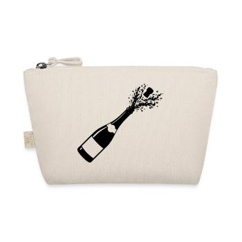 Sparkling Bottle Pop Silhouette - Organic Pouch - nature - Front