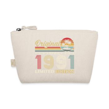 35th Birthday Gift Husband Original April 1991 - Organic Pouch - nature - Front
