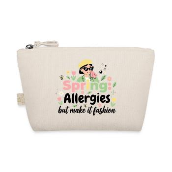 Spring? No thanks! Allergy Queen 2026 - Organic Pouch - nature - Front