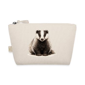 Illustration de blaireau dans un style vintage - Trousse biologique - nature - Devant
