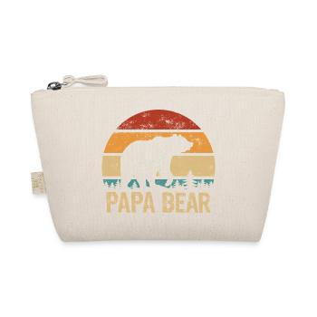 Papa Ours - Fête des Pères - Cadeau vintage - Trousse biologique - nature - Devant