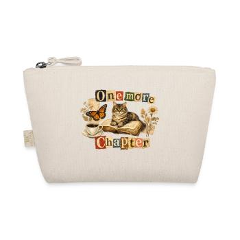 One More Chapter - Cozy Reading Cat - Organic Pouch - nature - Front