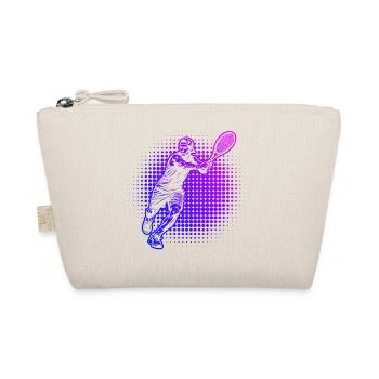 Geschenkidee für einen Tennis mit Tennis - Bio-Täschchen - Natur - Vorne