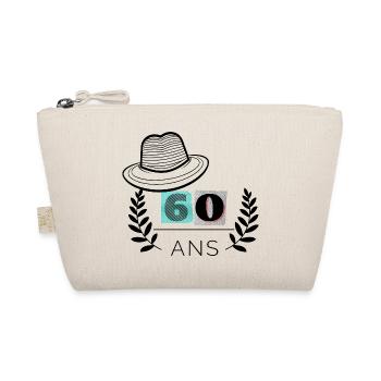 T-shirt anniversaire 60 ans original humour - Trousse biologique - nature - Devant