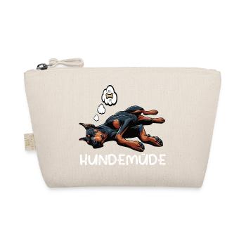 Hundemüde Dobermann Dobermannbesitzer Dobermänner - Bio-Täschchen - Natur - Vorne