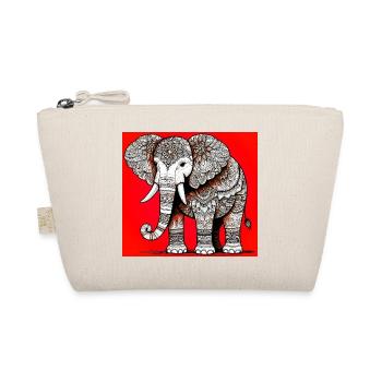Elefant - Bio-Täschchen - Natur - Vorne