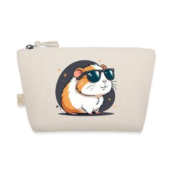 Cool hamster with dark glasses - Organic Pouch - nature - Front