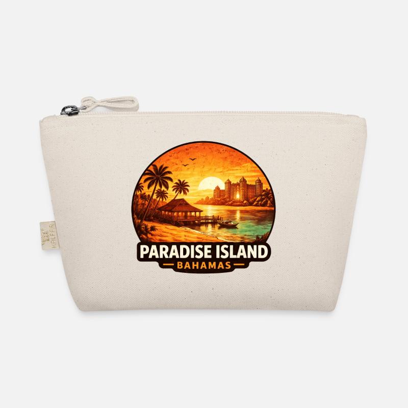 Paradise Island Bahamas Vacation Destination Sunset Organic Pouch