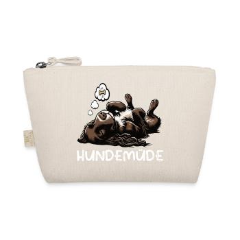 Hundemüde Münsterländer Münsterländerbesitzer  - Bio-Täschchen - Natur - Vorne