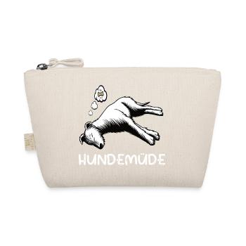 Hundemüde Irischer Wolfshund Wolfshundbesitzer - Bio-Täschchen - Natur - Vorne