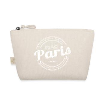 Paris in Frankreich Eiffelturm Vintage Souvenir - Bio-Täschchen - Natur - Vorne