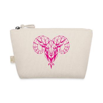 Tête géométrique rose de bélier - Trousse biologique - nature - Devant