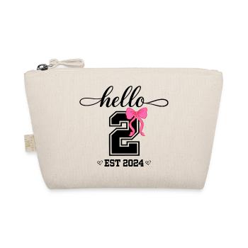 Bonjour 2 Est 2024 Pink Bow Design - Trousse biologique - nature - Devant
