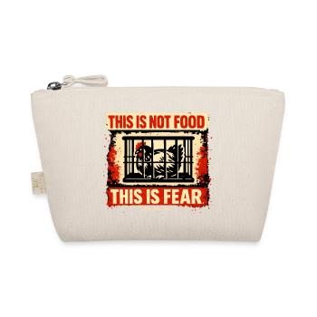 Cage rooster: fear instead of food - Organic Pouch - nature - Front