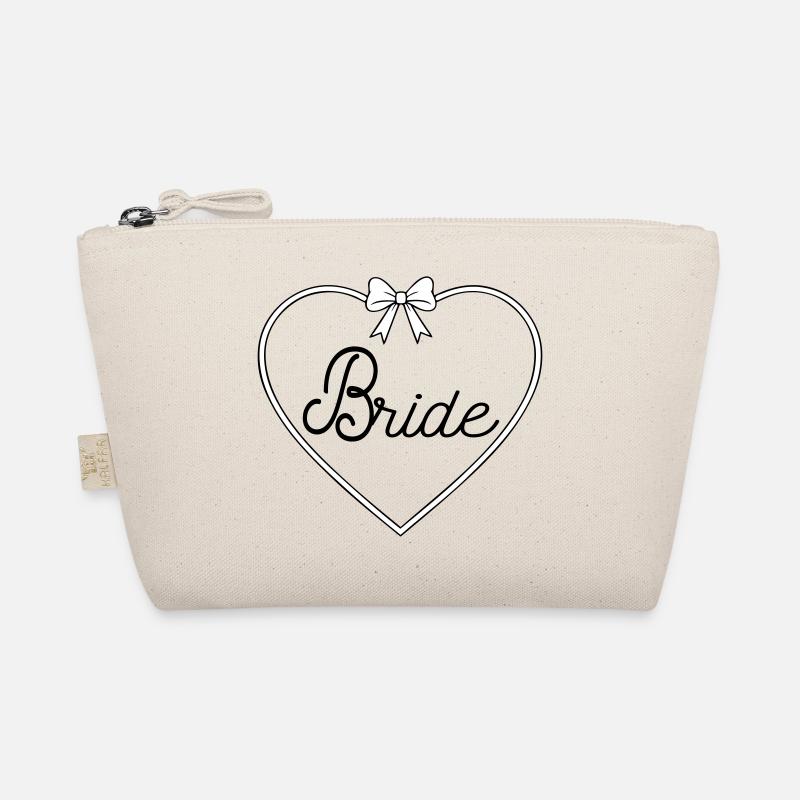 Bride Herz Schleife Design – JGA Braut Crew O Bio-Täschchen
