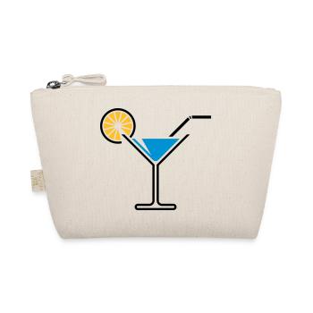 Cocktail / Cocktail Glass / Martini + (Light Blue) - Organic Pouch - nature - Front