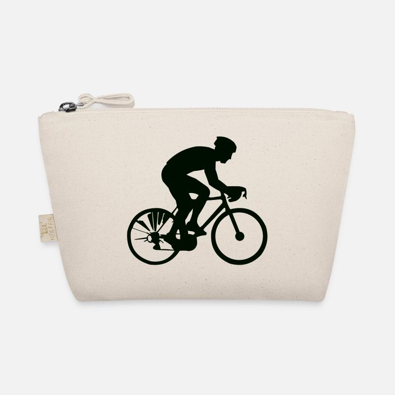 Silhouette cycliste au sprint Trousse biologique