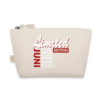 Limited Edition Juni 2008 Geburtstag Geschenk - Bio-Täschchen - Natur - Vorne