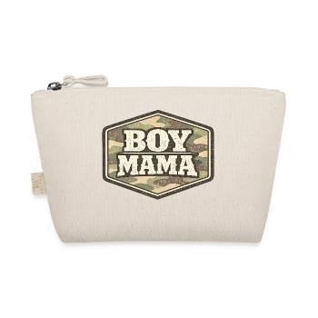 Boy Mama Camouflage | Boy's Mom Gift - Organic Pouch - nature - Front