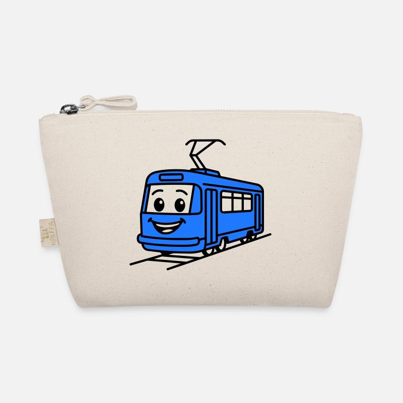Straßenbahn-Cartoon Bio-Täschchen