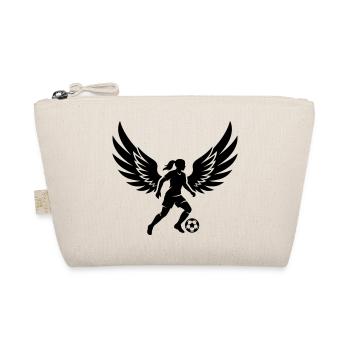 Silhouette féminine de football - Trousse biologique - nature - Devant