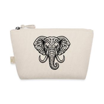 Majestic Elephant Head - Organic Pouch - nature - Front