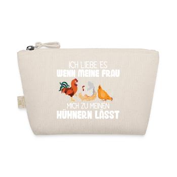 Hühnerflüsterer Huhn Hühnerhalter Hühner - Bio-Täschchen - Natur - Vorne