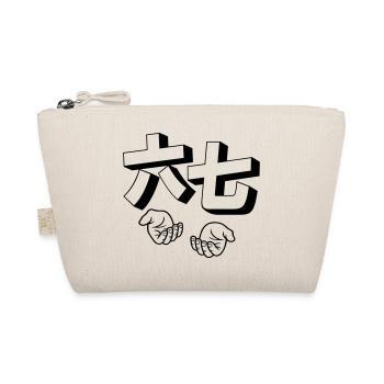 six seven 67 hands asia style - Bio-Täschchen - Natur - Vorne
