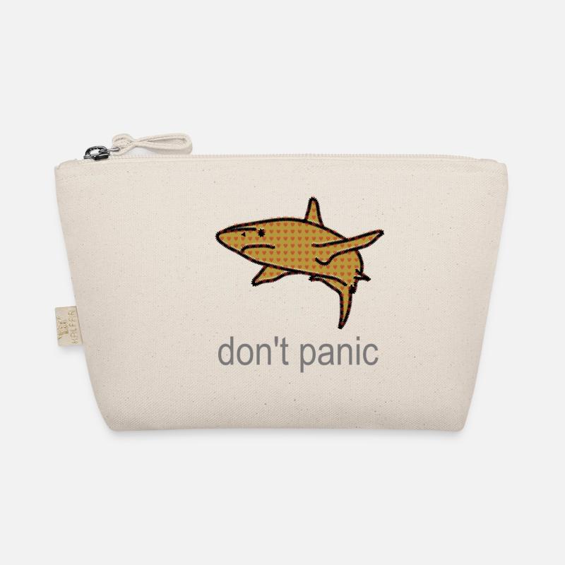 Motif de courage de requin rempli de cœur Trousse biologique